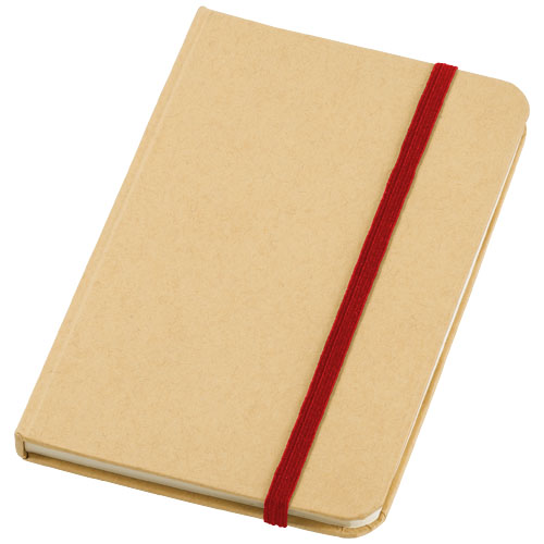 Notesbog med tryk, A6, hardcover, model Dictum rod