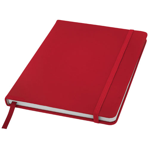 Notesbog med tryk, A5, hardcover, model Spectrum rod