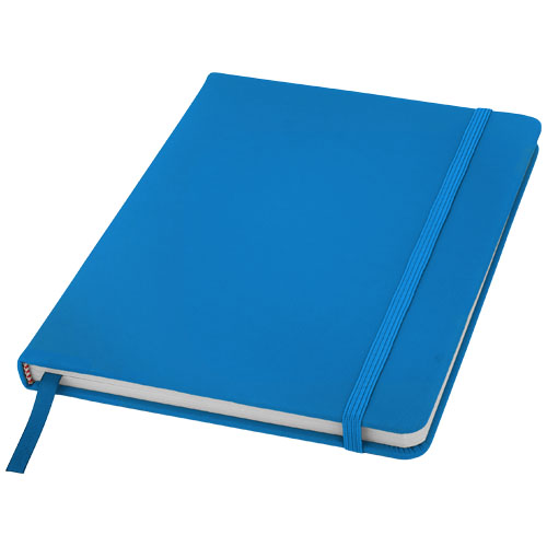 Notesbog med tryk, A5, hardcover, model Spectrum lyseblaa