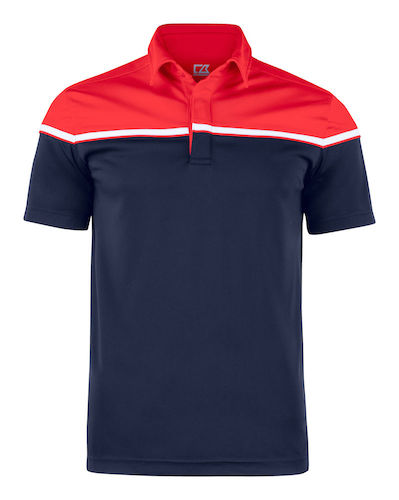 Golf polo med logo, model Seabeck, Cutter&Buck rød