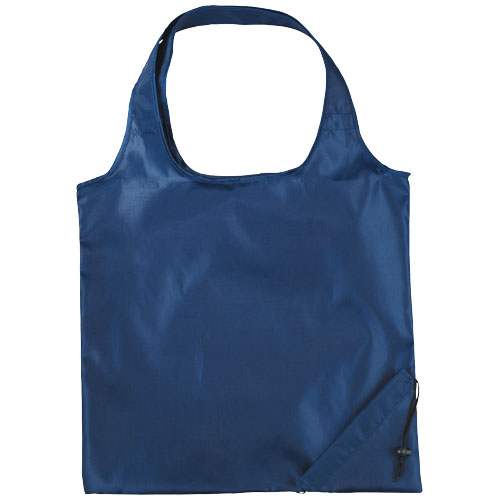 Shopper taske med tryk, foldbar, model Bungalow marine