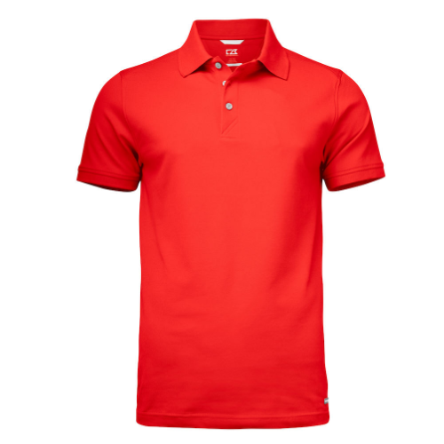 Sports polo med logo, model Advantage, Cutter&Buck rød