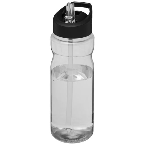 Sportsflaske med hældetud og logo, 650 ml, model H2O Base