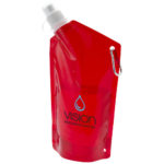 Drikkepose med logo, 600 ml, model Cabo rød