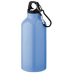 Alu vandflaske med logo, 400 ml, model Oregon lyseblå