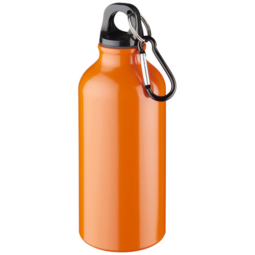 Alu vandflaske med logo, 400 ml, model Oregon orange