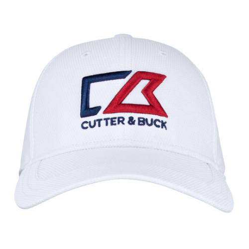 Cap med Cutter & Buck logo, model Pronghorn hvid