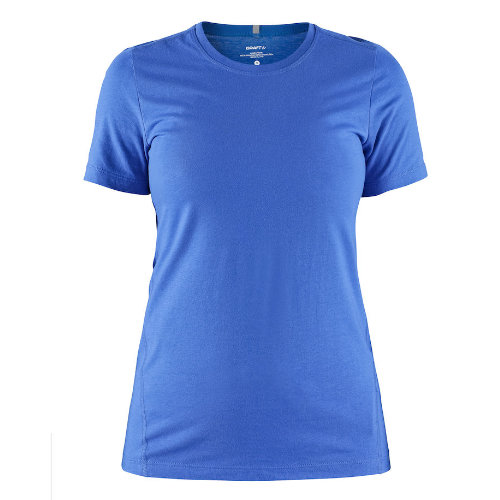 T-shirt med logo, dame, model Deft 2.0, Craft kongeblå