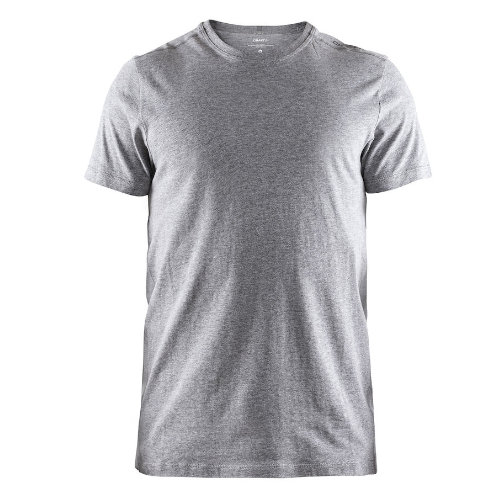 T-shirt med logo, herre, model Deft 2.0, Craft lys grå