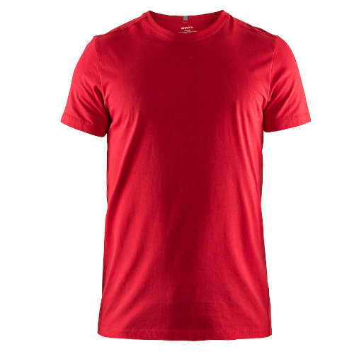 T-shirt med logo, herre, model Deft 2.0, Craft rød