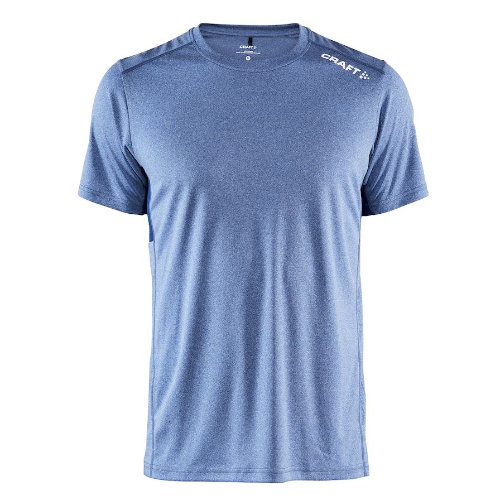 Sports t-shirt med logo, herre, model Rush SS, Craft blå melange