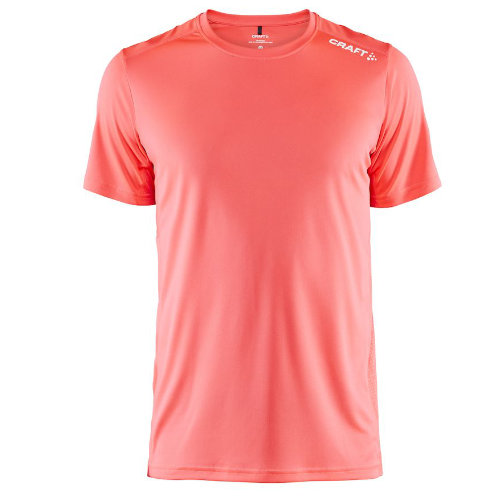 Sports t-shirt med logo, herre, model Rush SS, Craft pink crush