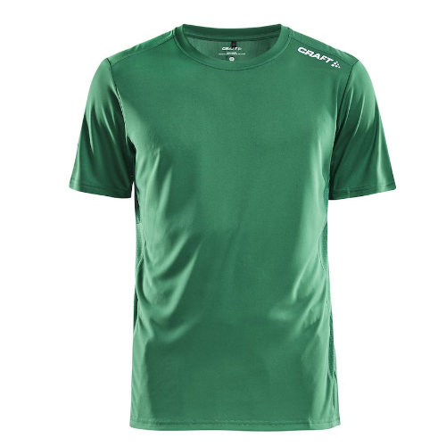 Sports t-shirt med logo, herre, model Rush SS, Craft grøn