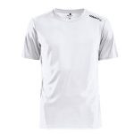 Sports t-shirt med logo, herre, model Rush SS, Craft hvid