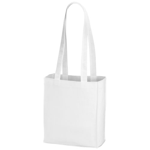 Mini mulepose med tryk, model Mini Elm hvid