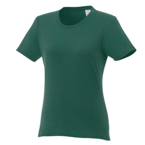 Basis t-shirt med logo, dame, model Hero skovgrøn