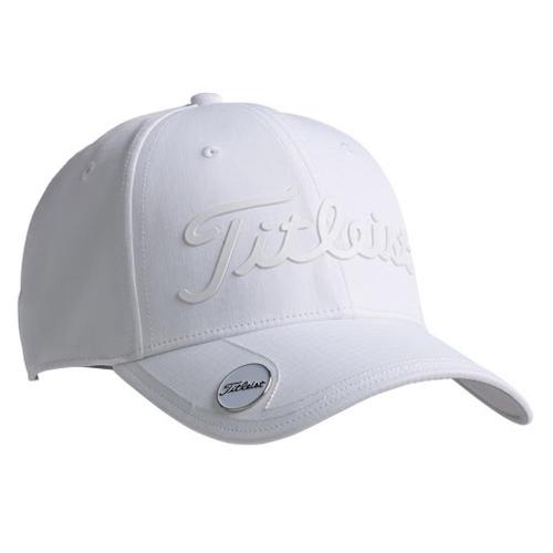 Titleist-golf-cap-med-logo-broderi-model-Performance-Ball-Marker-hvid