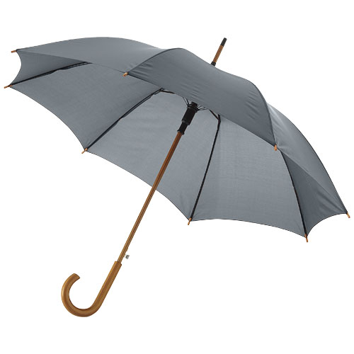 Paraply med logo model Kyle grå