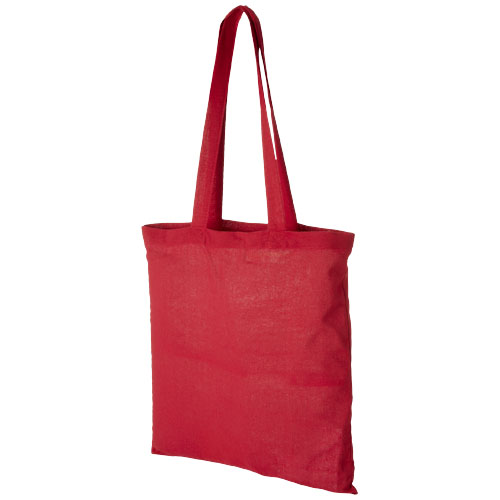 Mulepose med tryk, model Madras rød