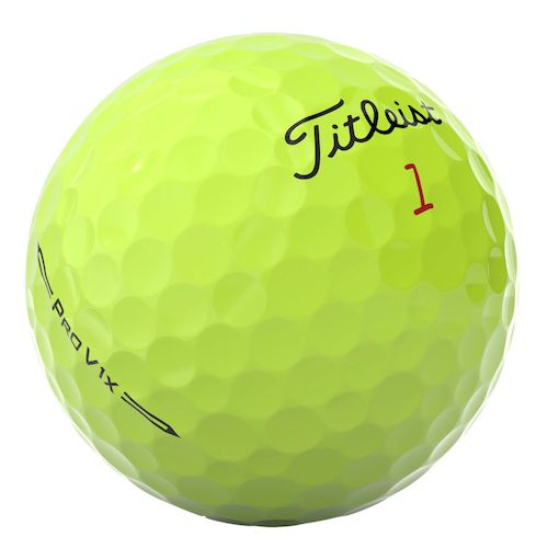 Titleist-golfbolde-med-logo-ProV1x-gul