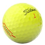 Titleist-golfbolde-med-logo-Trufeel-gul
