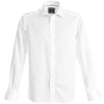 Skjorte-med-logo-Harvest-and-Frost-black-bow-hvid