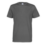 Tshirt med logo cottover øko fairtrade grå