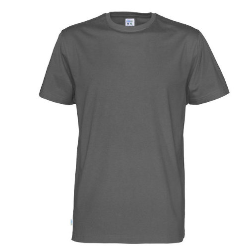 Tshirt med logo cottover øko fairtrade grå