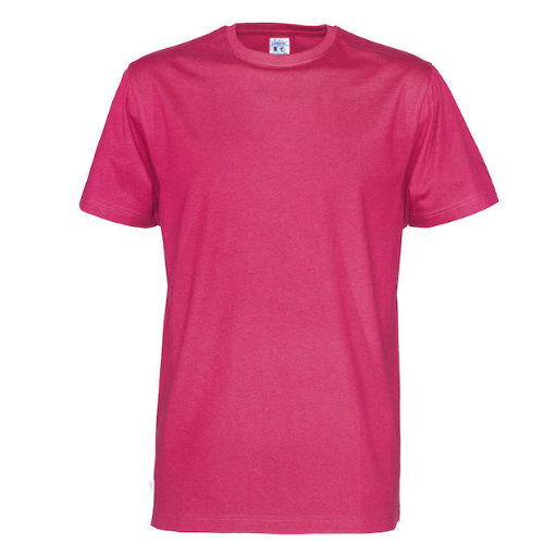 Tshirt med logo cottover øko fairtrade pink