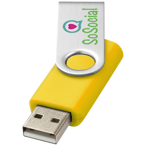 USB med logo model rotate