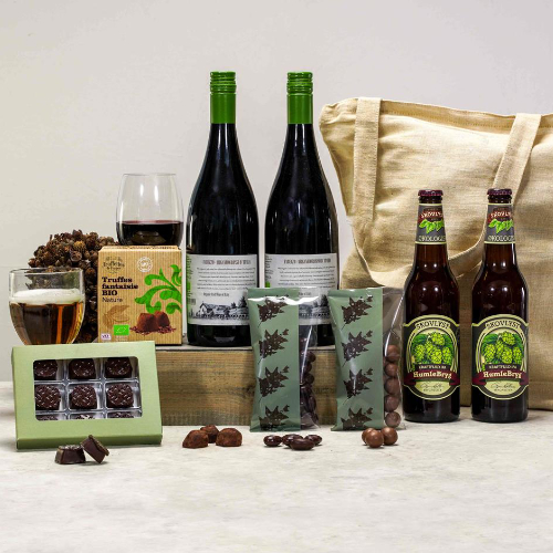 ØKO gavepakke m/ vin, øl og chokolade