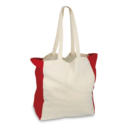 Mulepose med tryk, farvet sider, model Liko