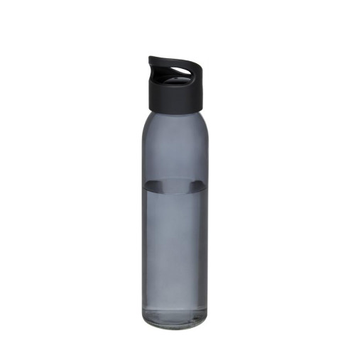 Vandflaske-i-glas-med-logo-sky-sort