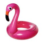 Pink flamingo badering med logo