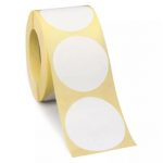 Labels med tryk, runde 50 mm