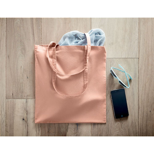 Mulepose med tryk økologisk bomuld model zimde rosa image