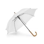 Paraply med logo, træskaft, Ø 104 cm, model Patti hvidParaply med logo, træskaft, Ø 104 cm, model Patti hvid