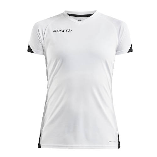 Padel-t-shirt-med-logo-dame-craft-hvid-sort