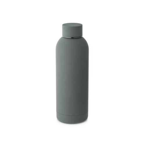 Alu-vandflaske-med-logo-gummibelaegning-model-odin-graa