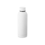 Alu-vandflaske-med-logo-gummibelaegning-model-odin-hvid