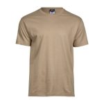 Tshirt-med-logo-tryk-model-softee-beige