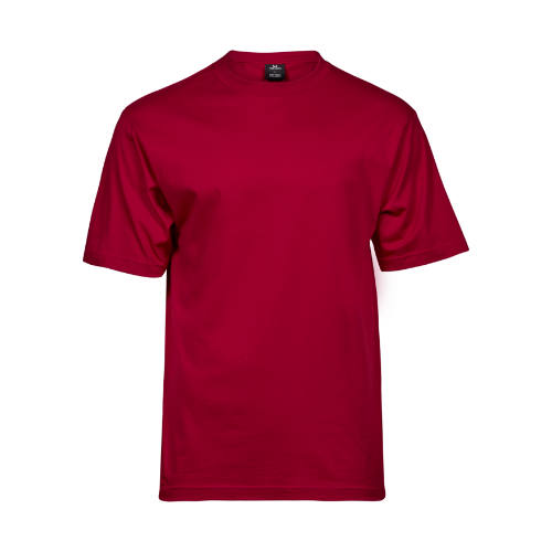 Tshirt-med-logo-tryk-model-softee-morkrod