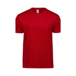 rød herre t-shirt med logo