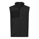 Sort fleece vest med logo fra Tee Jays
