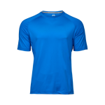 blå sports t-shirt med logo