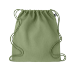 grøn bæredygtig gymnastikpose med logo