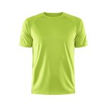 Loebe-sports-tshirt-med-logo-Craft-ADV-neon-gul