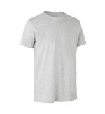 Okologisk-tshirt-med-tryk-ID-lysegraa-melange