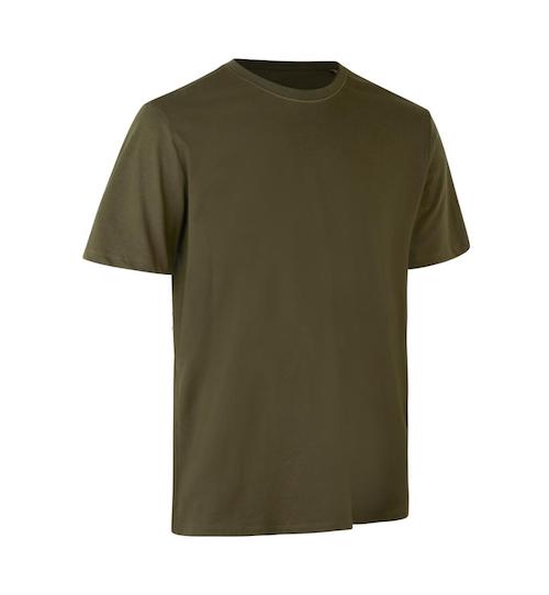 Okologisk-tshirt-med-tryk-ID-oliven-army