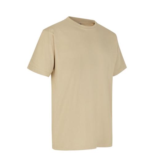 Tshirt-med-tryk-model-T-time-ID-identity-kit-beige